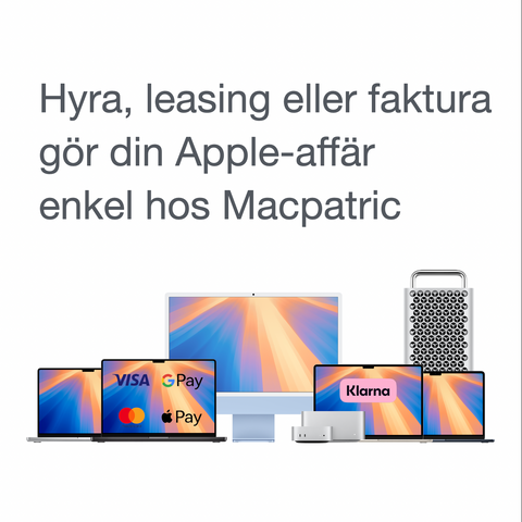 Flexibla betalningslösningar för hela Apple-sortimentet