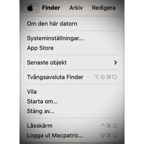 Apple-menyns utveckling genom tiderna