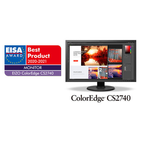 EIZO Monitor ColorEdge CS2740 - CS2470CAL 27" Svart Skärm EIZO Monitor Coloredge 27" 4K CS2740 - CS2470CAL Svart