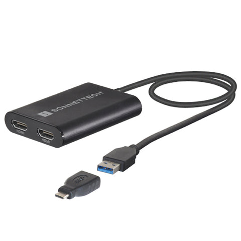 SONNET USB-A Dual 4K 60Hz HDMI 2.0 Adapter for M1 Macs Dual DisplayPort Adapter
