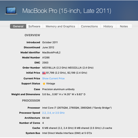 Begagnad - MacBook Pro (15-tum, sent 2011) Begagnad Dator Begagnad macbook pro