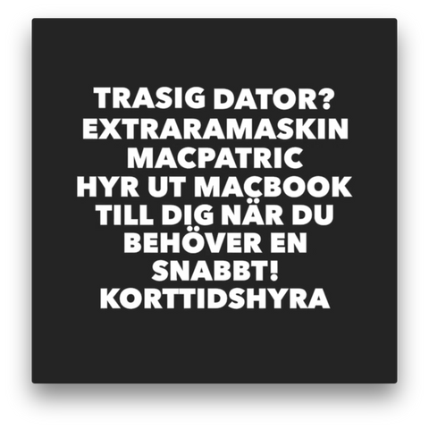 Korttidshyra av Mac