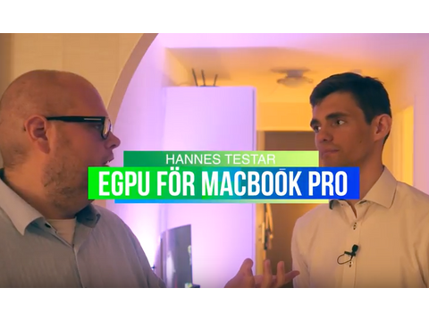 Bra och dåligt med externt grafikkort för Mac (eGPU) från Teknikveckan