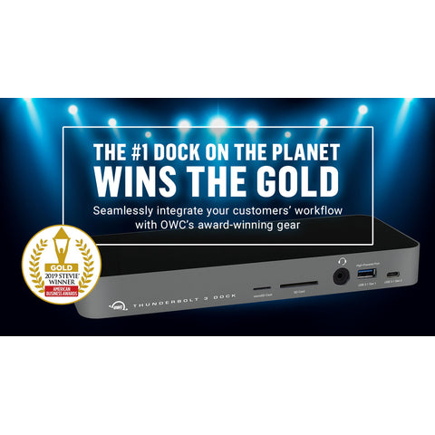 OWC Thunderbolt 3 Dock vinner guld