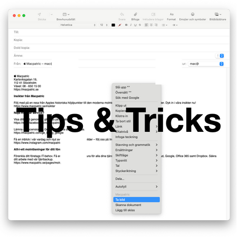 Använd din iPhone för snabb import på din Mac