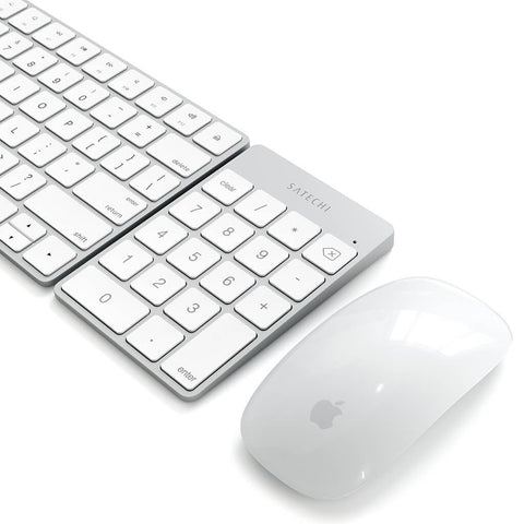 Satechi Slim Wireless Keypad - Uppladdningsbar Bluetooth-knappsats av aluminium