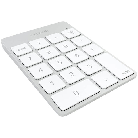 Satechi Slim Wireless Keypad - Uppladdningsbar Bluetooth-knappsats av aluminium Tangentbord LMP Bluetooth Keypad2 -Mac numeriskt tangentbord