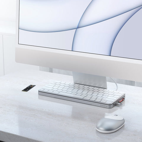 Satechi USB-C Slim Dock för iMac 24-tum  - Silver