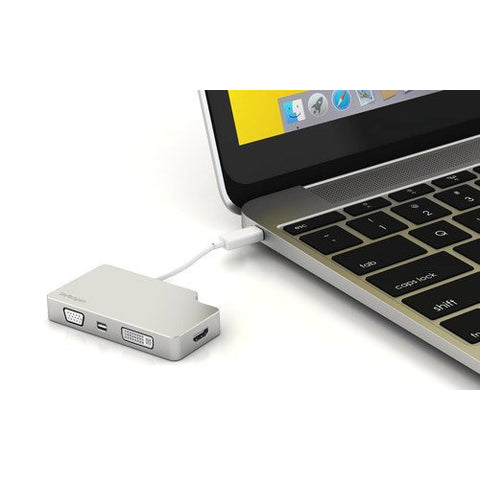 Startech 4-i-1 USB-C till VGA, DVI, HDMI eller mDP - 4K Tillbehör 