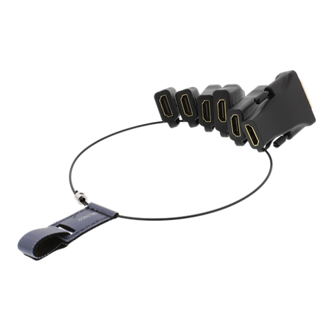 DELTACO OFFICE HDMI adapter ring, mDP, DP, USB-C, DVI, HDMI mini/micro, svart Kabel 