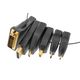 DELTACO OFFICE HDMI adapter ring, mDP, DP, USB-C, DVI, HDMI mini/micro, svart Kabel 