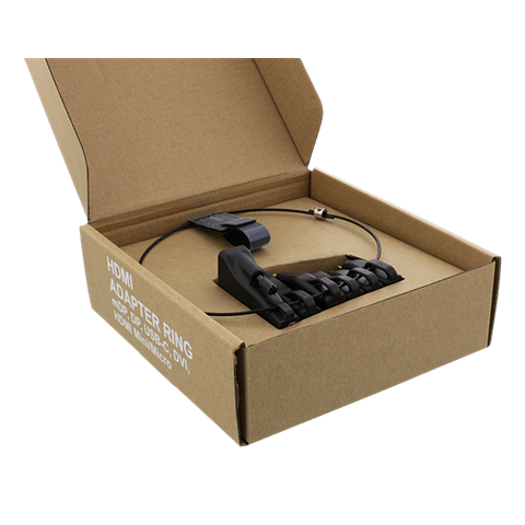 DELTACO OFFICE HDMI adapter ring, mDP, DP, USB-C, DVI, HDMI mini/micro, svart Kabel 