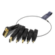 DELTACO OFFICE HDMI adapter ring, mDP, DP, USB-C, DVI, HDMI mini/micro, svart Kabel 