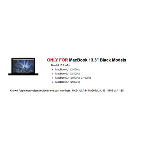 NewerTech NuPower 60 Watt-Hour Battery for all Apple MacBook 13.3-inch Black models Batteri NewerTech NuPower 60 Watt-Hour - batteri macbook svart - MacBook 13"