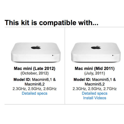 OWC Data Doubler Mounting Kit and Tools for Mac mini 2011 2012 Model