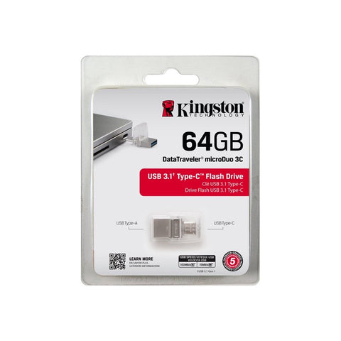 Kingston DataTraveler microDuo 3C Tillbehör Kingston DataTraveler microDuo 3C - USB C flash drive