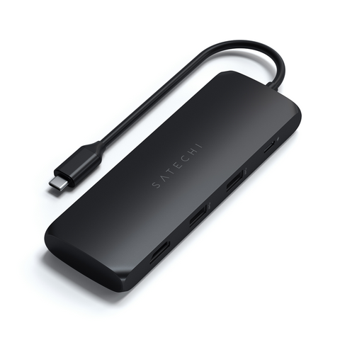 Satechi USB-C HYBRID med inbyggd möjlighet till SSD-lagring Tillbehör Satechi USB-C HYBRID SSD-lagring - USB-C Lagring