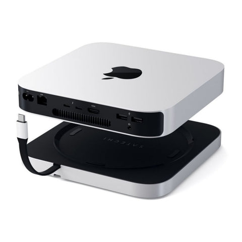 Satechi Stativ & Hub för Mac mini med M.2 SSD plats Tillbehör Hub mac mini & Mac Mini extern hårddisk