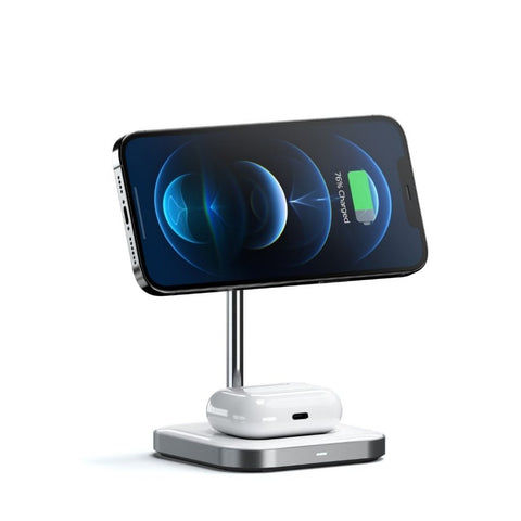 Satechi Magnetic 2-in-1 Wireless Charging Stand Tillbehör 