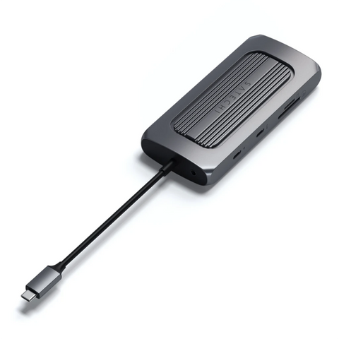 Satechi USB-C Multiport MX Adapter Tillbehör Satechi USB Type-C Multi-Port Adapter 4K Gigabit Ethernet - mac usb-c